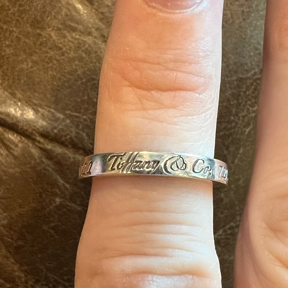 Tiffany & Co. 727 Fifth Ave NY Silver 925 Ring, Size 5 - Picture 2 of 8